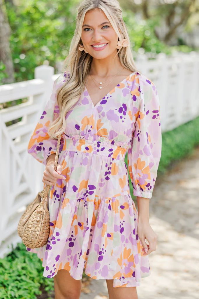 Pinch: Summer Dreaming Pink Abstract Dress | The Mint Julep Boutique