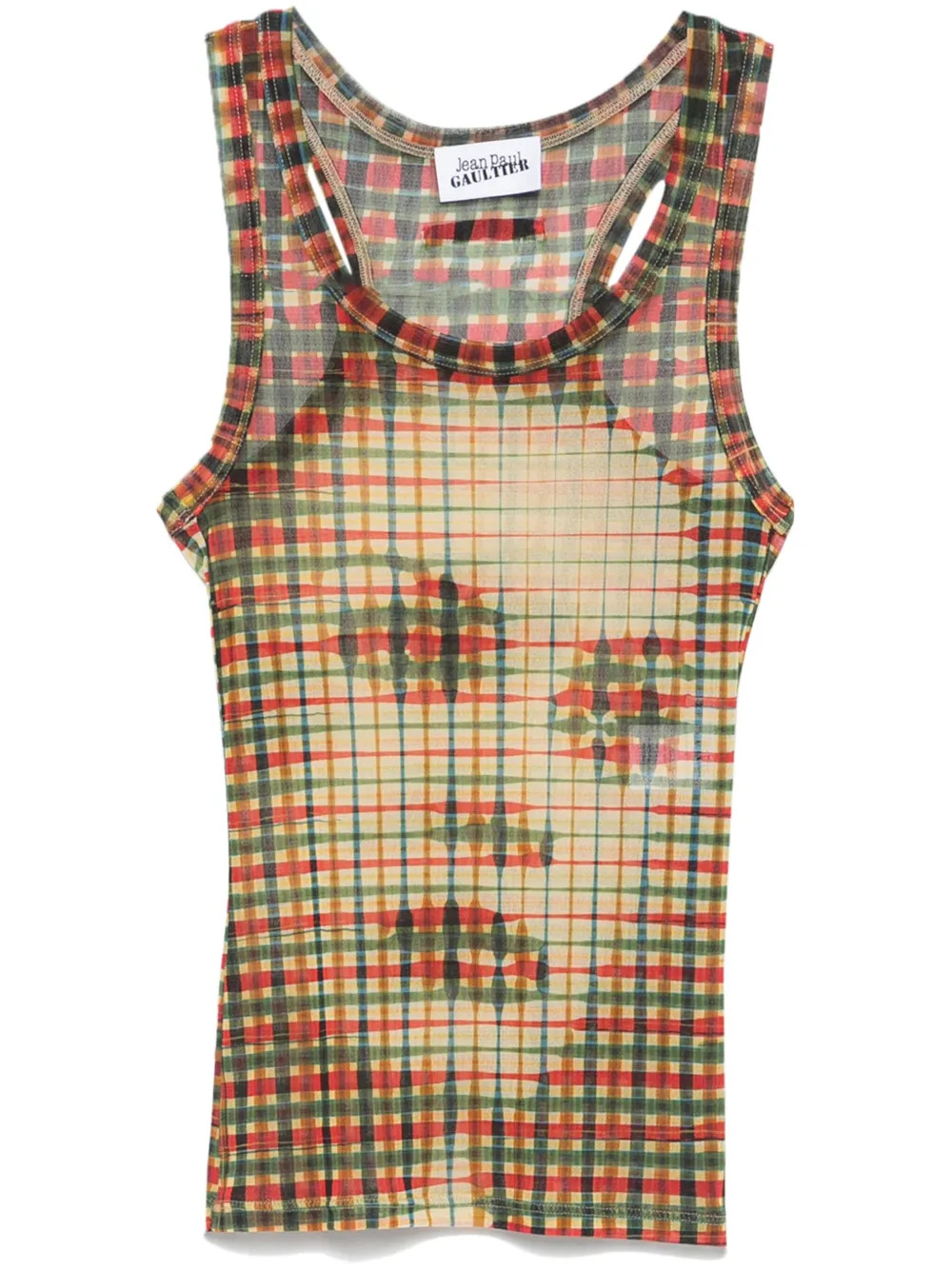face-motif tank top | Farfetch Global