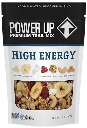 Power Up Premium Trail Mix - High Energy Trail Mix 14oz, Gluten Free, Vegan, Non-GMO | Amazon (US)