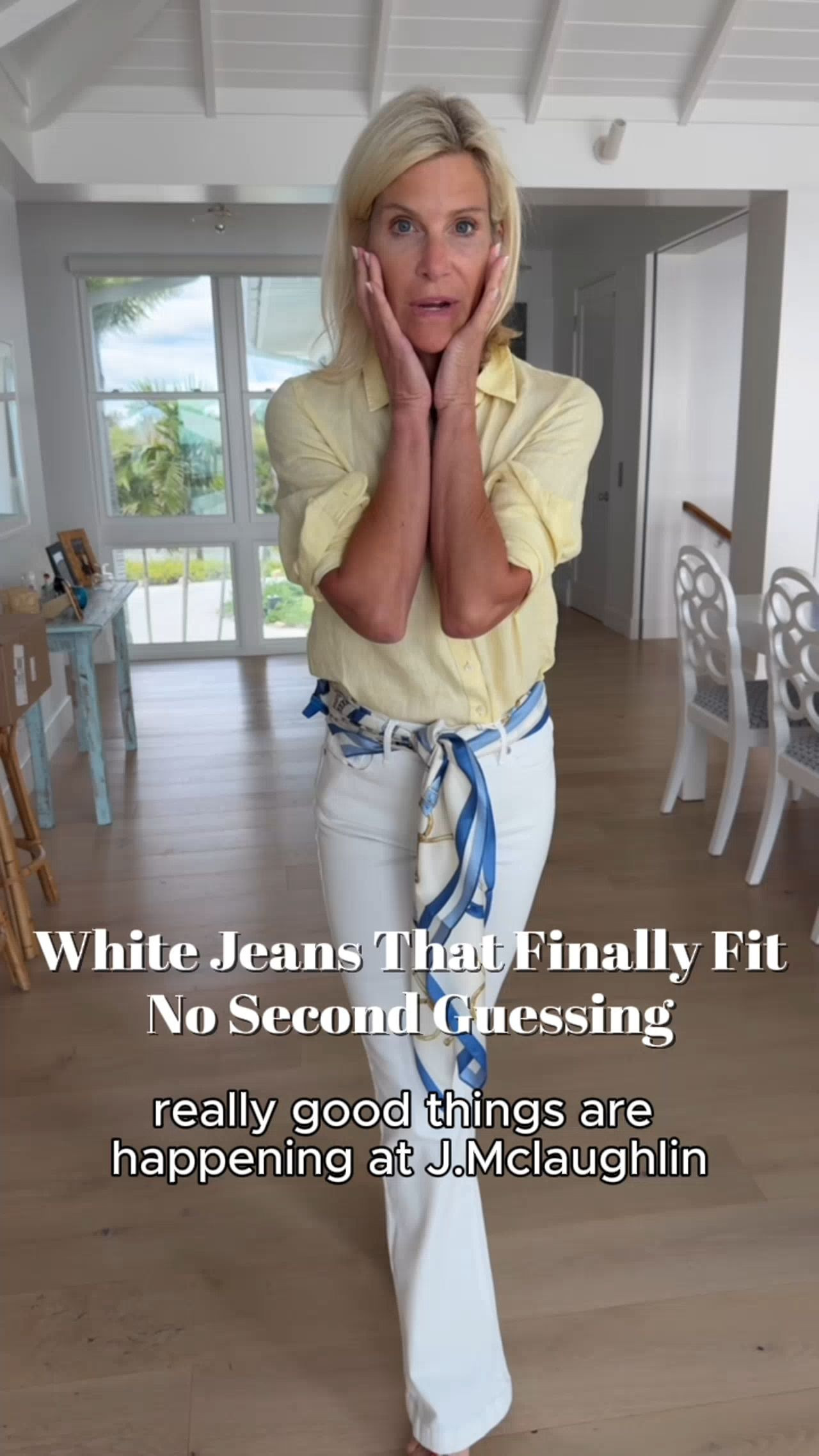Tap the bell 🔔, heart ❤️ this post, and save for later!

Struggling to find white jeans that actually fit right? These solve that problem.

They’re structured without feeling tight, hold their shape all day, and give a clean, flattering line through the leg. No adjusting, no worrying about stretch.

Fit is true to size (wearing my regular), with a comfortable bootcut that balances proportions beautifully.

Easy to pair with linen tops, lightweight knits, or even a silk scarf as a belt. Perfect for everyday wear or travel.

If you’ve been disappointed by white jeans before, these are worth trying. 

 #LTKgrwm #LTKootd