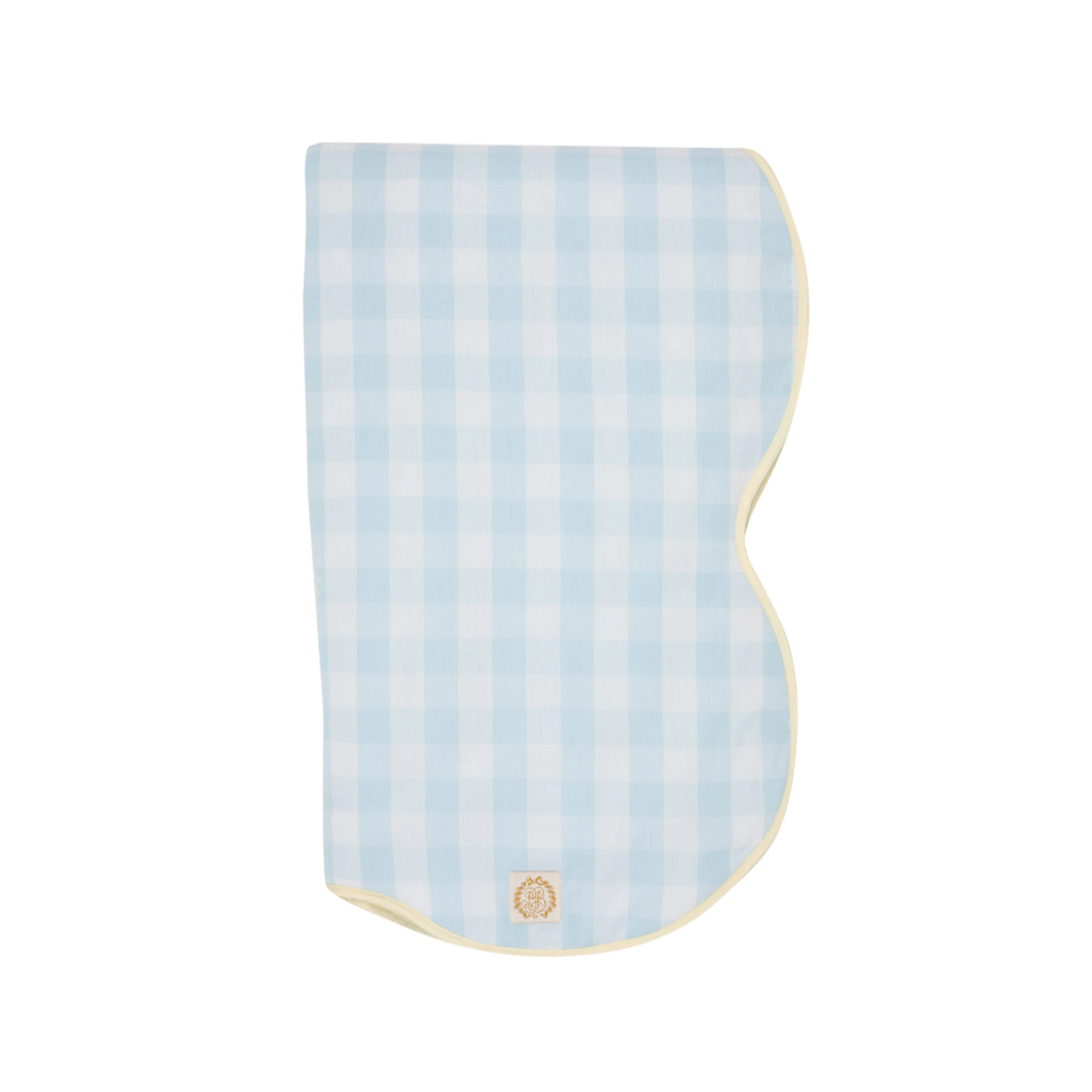 Tummy Time Throw - Buckhead Blue Chattanooga Check with Bellport Butter | The Beaufort Bonnet Company