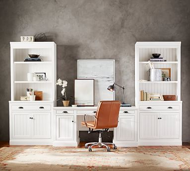Aubrey Desk With 140" Bookcase Suite | Pottery Barn (US)