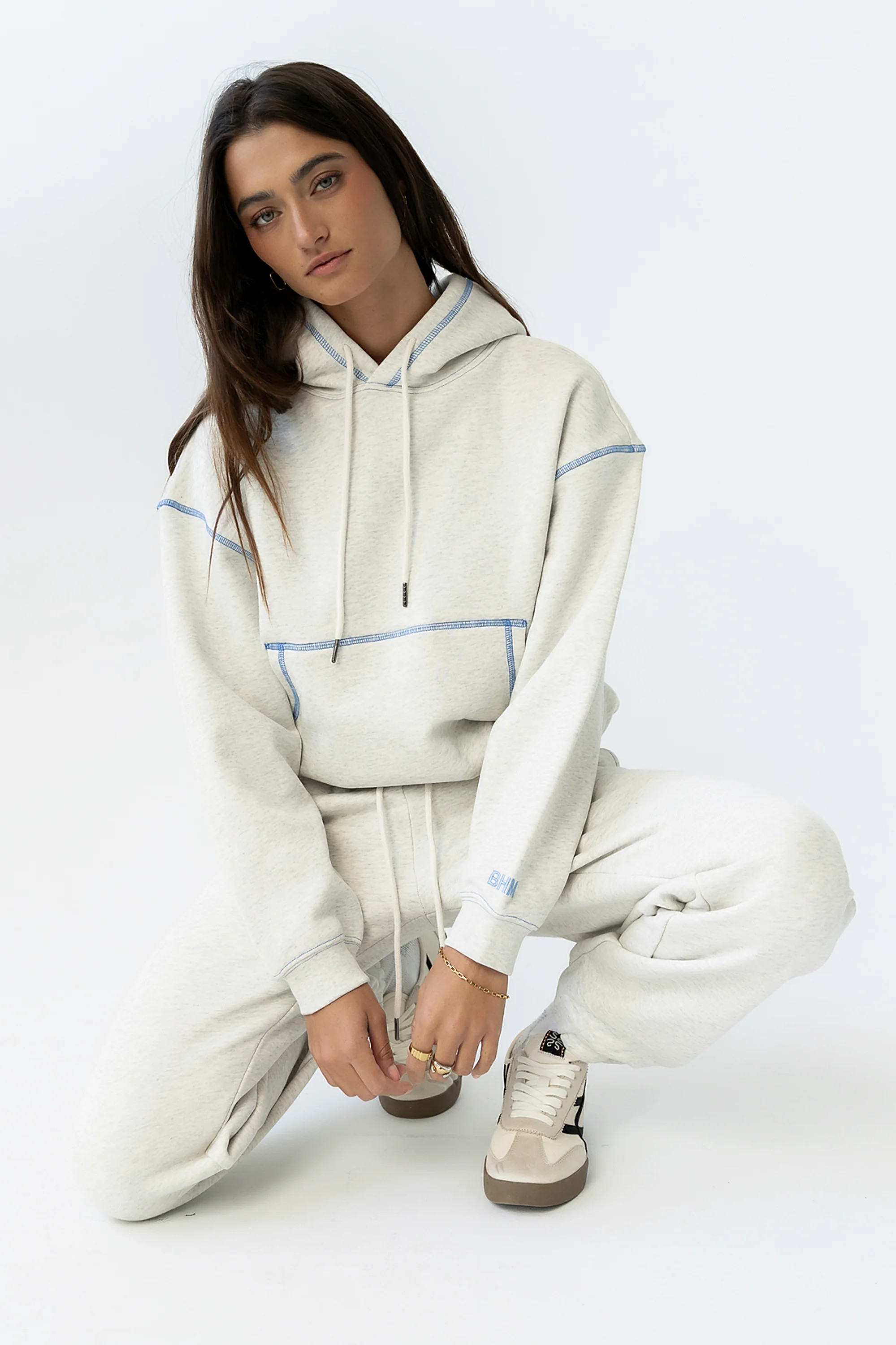 Mozie Contrast Sweatshirt in Grey - FINAL SALE | Böhme US
