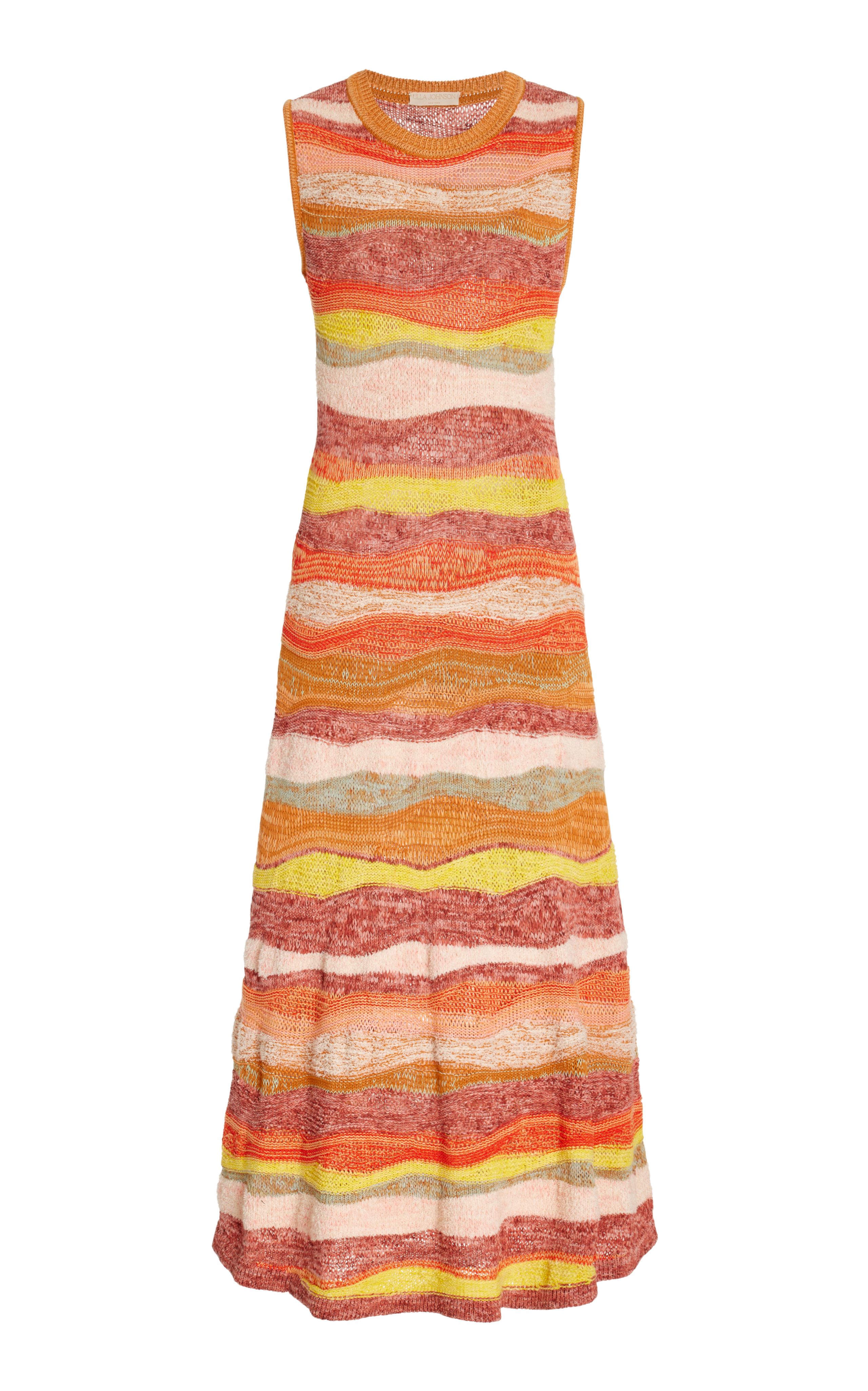 Gaia Space-Dyed Cotton-Blend Knit Midi Dress | Moda Operandi (Global)