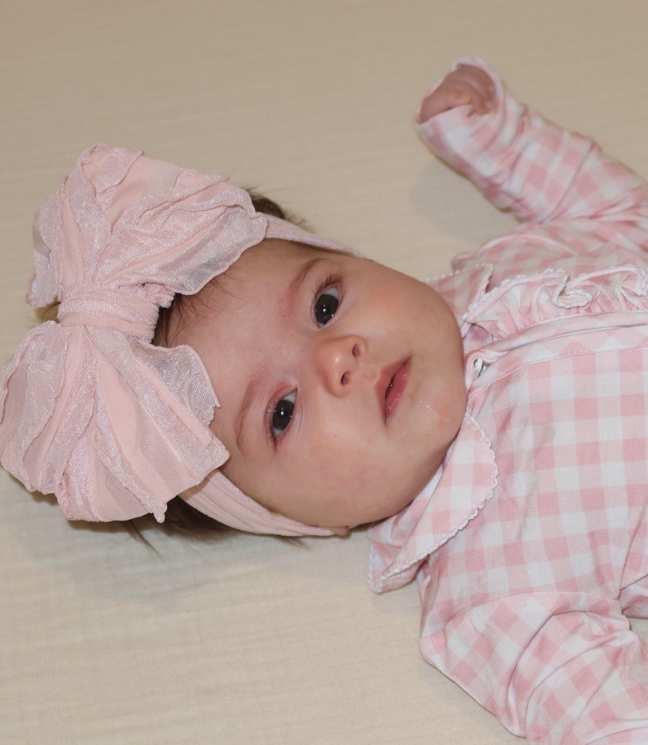 Cade Lane baby girl footies collared pink bow CT20 for 20% off

#LTKBaby #LTKSaleAlert #LTKmomlife