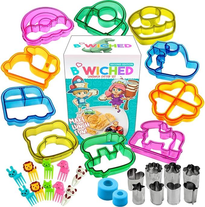 Sandwich Cutters for Kids - Great for Toddler Lunch Box and Containers - Bento Box Accessories an... | Amazon (US)