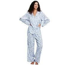 Womens Silk Satin Pajamas Set Button Down 2 Piece Pjs Long Sleeve Oversized Sleepwear with Pocket... | Amazon (US)