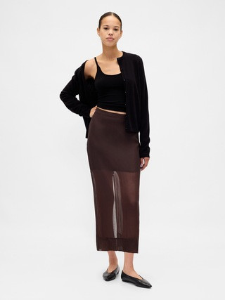 Sheer Organza Maxi Skirt | Gap (CA)