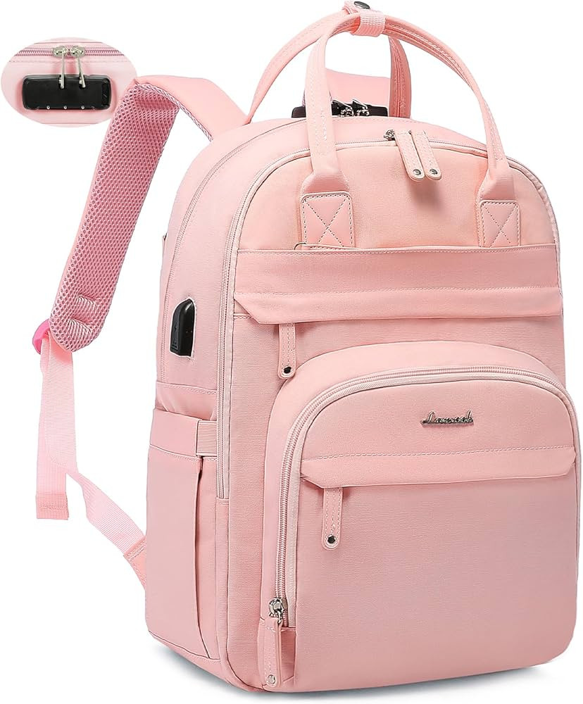 LOVEVOOK Laptop Backpack for Women, Travel Anti-theft Work Bag Business Computer Backpacks Purse ... | Amazon (US)