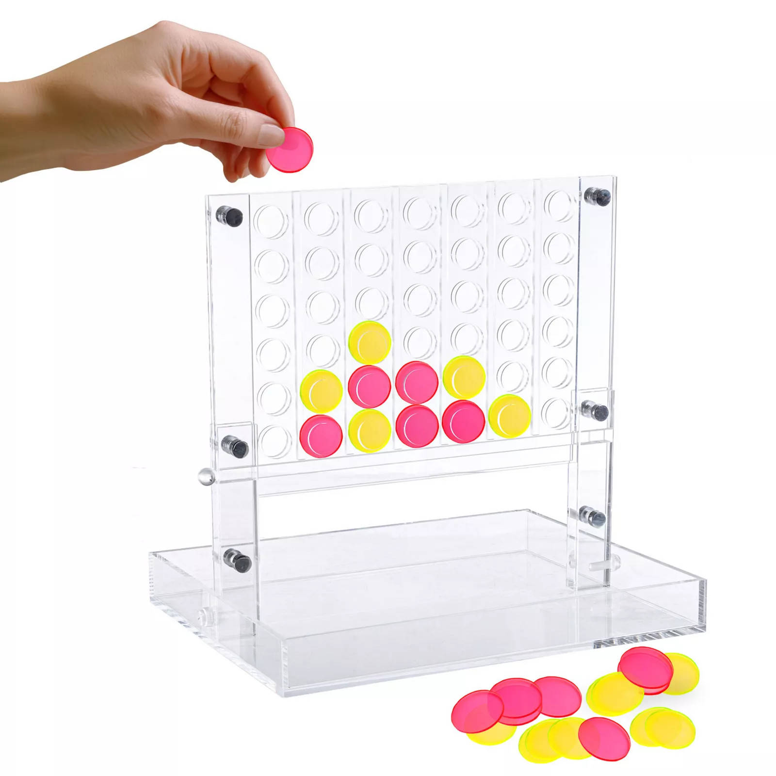 Trademark Games 4-In-A-Row Game - Pink and Yellow, Multi | Kohl's