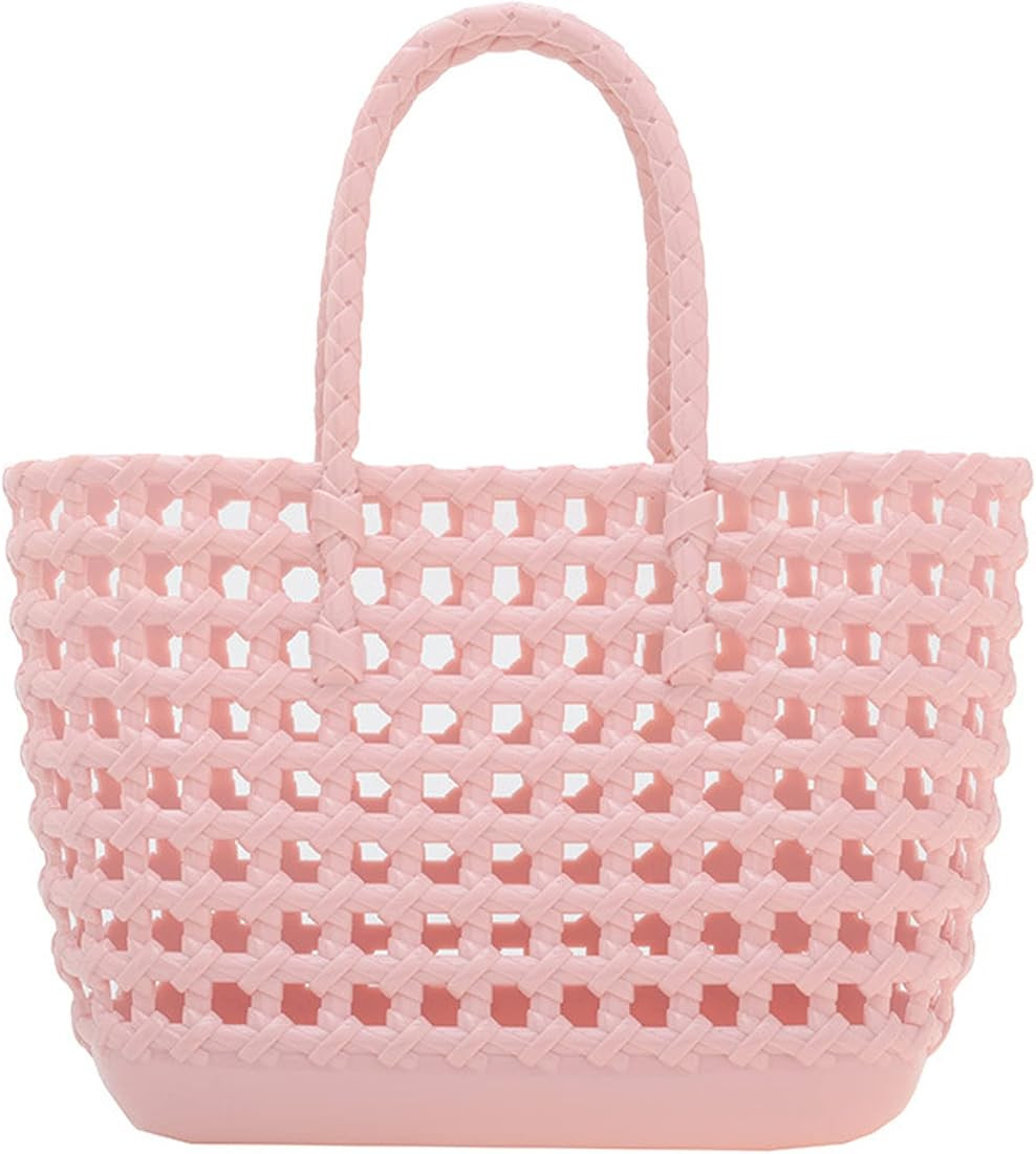 Woyiyaan Woven Jelly Bag Girl Reusable Gift basket Waterproof Tote for Beach Pool Work School Spo... | Amazon (US)