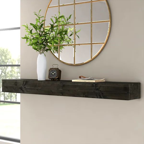 Elin Pine Solid Wood Floating Shelf | Wayfair North America