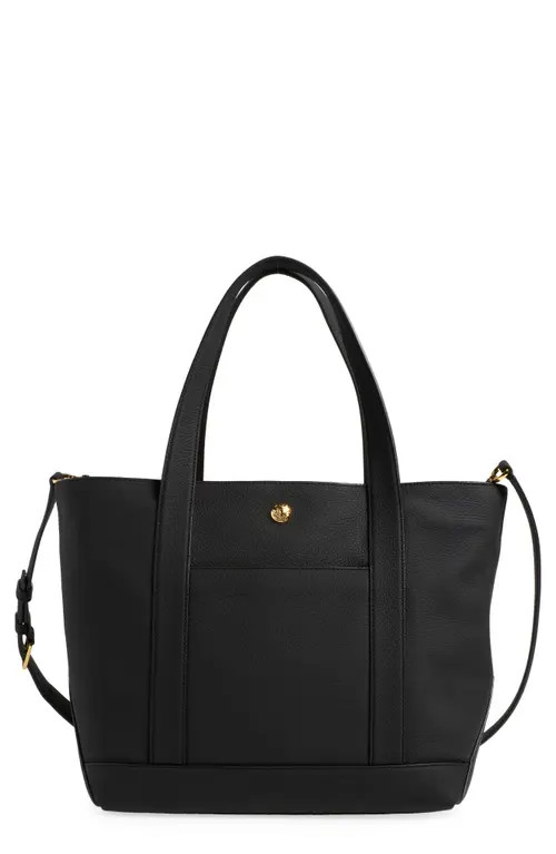 Veronica Beard Goody Grand Leather Tote Bag in Black at Nordstrom | Nordstrom