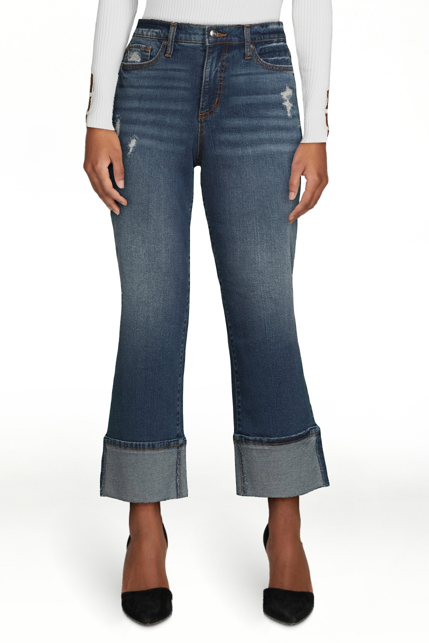 Scoop Women's and Women's Plus Benton Cuffed Ankle Jeans, 25", 27", and 29" Inseams, Sizes 0-26 | Walmart (US)