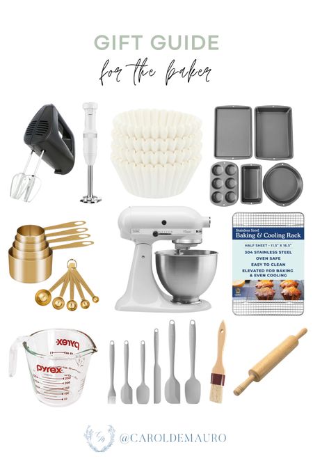 Get these mixers, oven trays, and more for someone in your life who loves to bake!

#kitchenmusthaves #bakingessentials #giftidea #whiteandgoldkitchen

#LTKhome #LTKGiftGuide