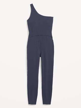 One-Shoulder PowerChill 7/8-Length Bodysuit for Women | Old Navy (US)