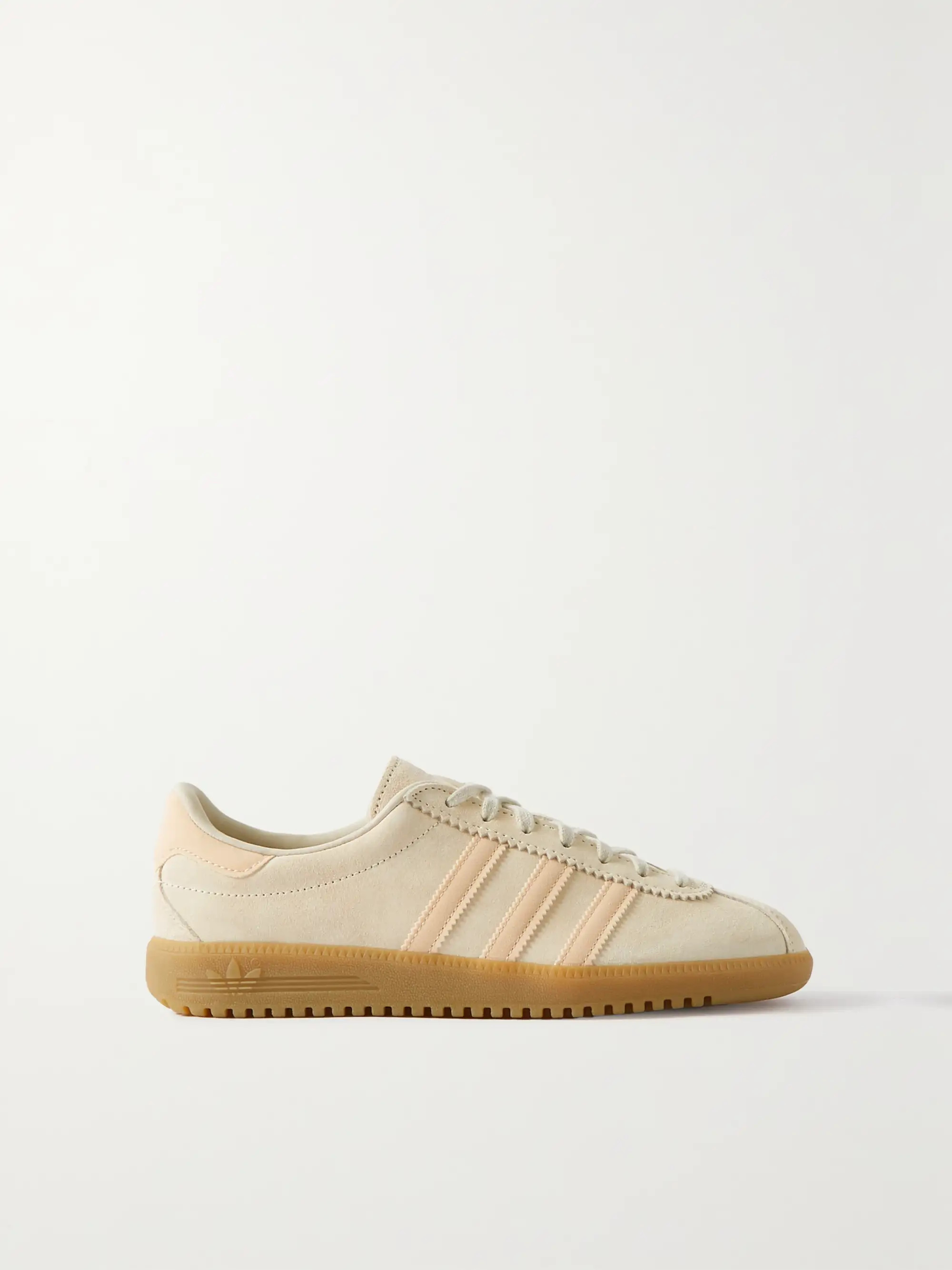 Bermuda leather-trimmed suede sneakers | NET-A-PORTER (UK & EU)