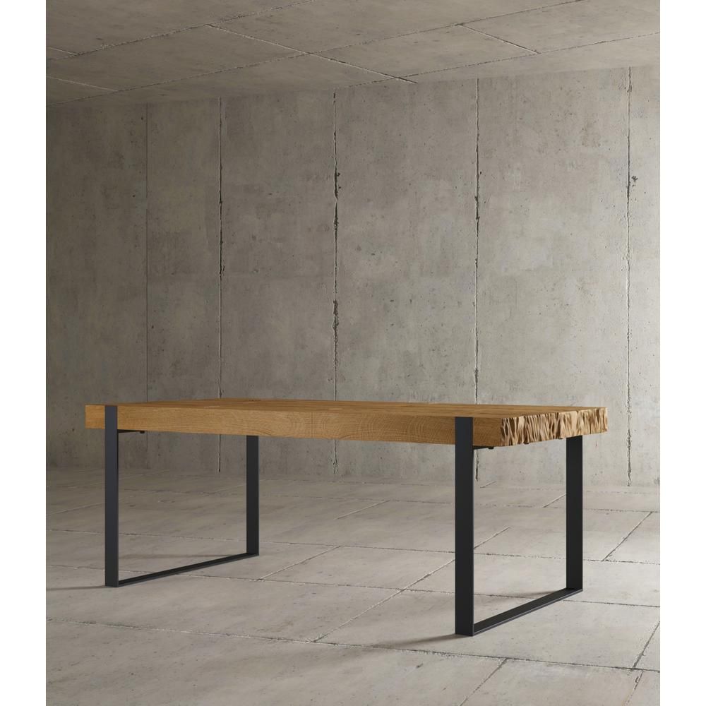 Kingsley 78 in. Natural Dining Table | The Home Depot