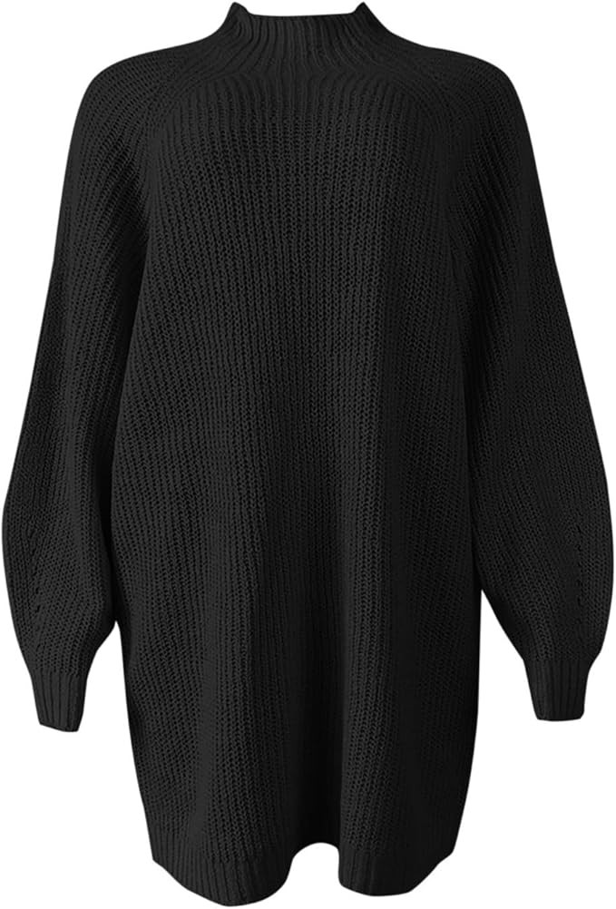 joysale Womens Ugly Christmas Sweater Dress Crewneck Long Sleeve Reindeer Printed Loose Knit Pull... | Amazon (US)