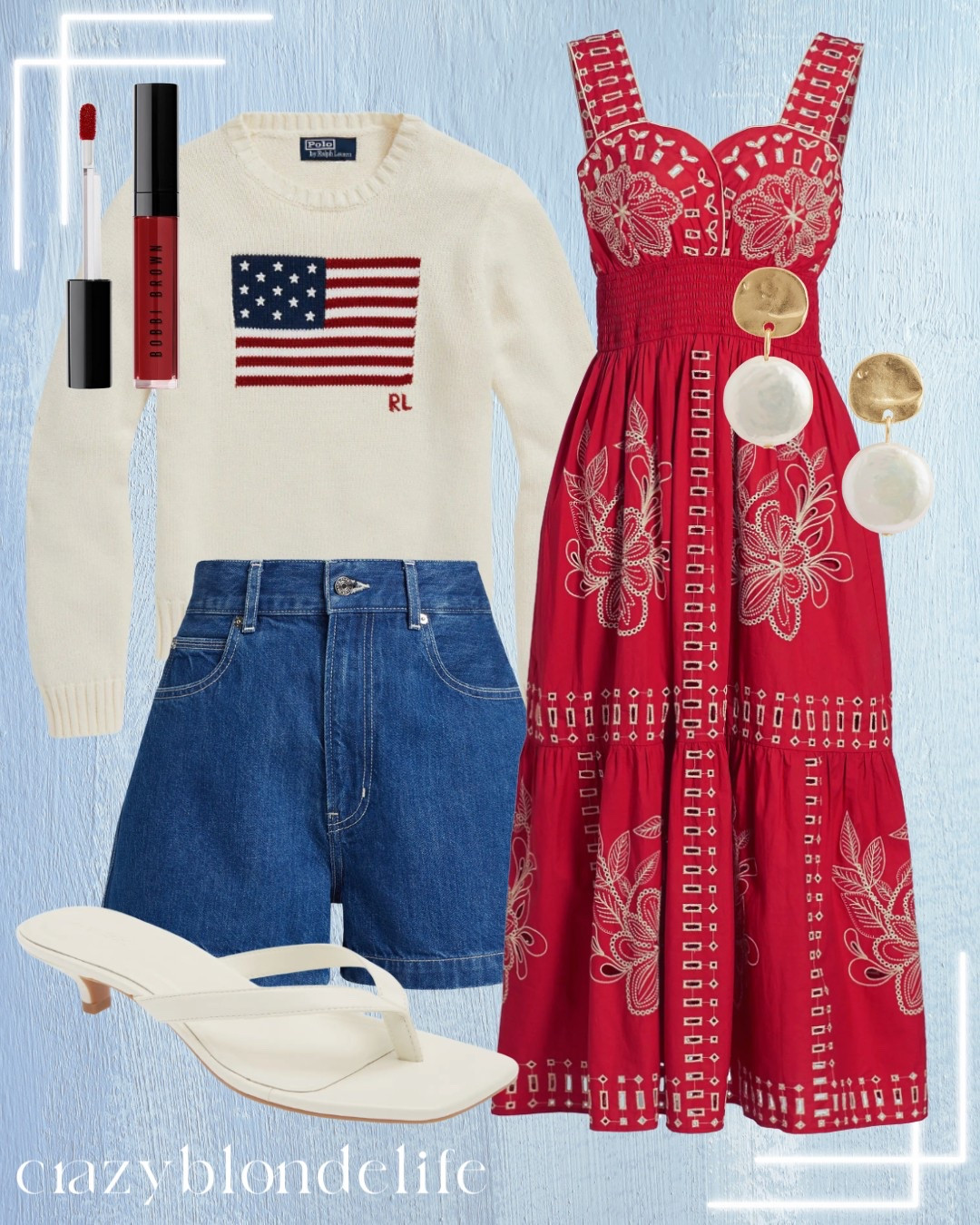 Coast vibes for your 4th of July party! Shop these patriotic looks to celebrate the 4th in style!🍉🤍💙