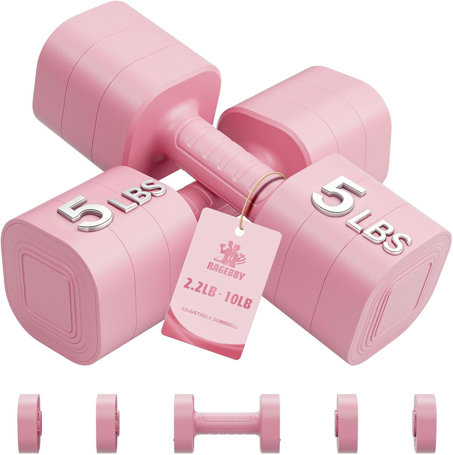 Adjustable Dumbbell Set of 2, Weights for Men and Women at Home | Amazon (US)