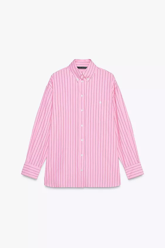 STRIPED OVERSIZE SHIRT | Zara US