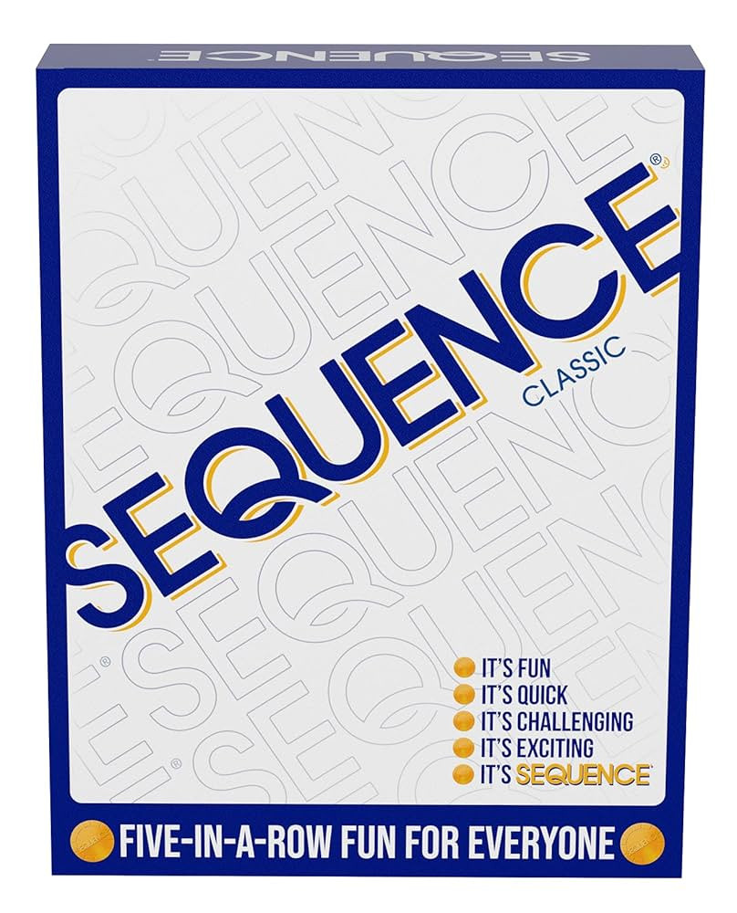 SEQUENCE- Original SEQUENCE Game with Folding Board, Cards and Chips by Jax ( Packaging may Vary ... | Amazon (US)
