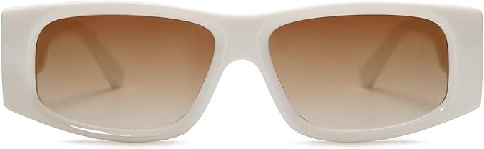 SOJOS Retro Rectangle Polarized Sunglasses Fashion Trendy Narrow Square Sunnies SJ2228 | Amazon (US)