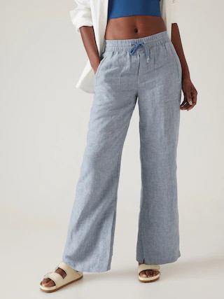Retreat Linen Wide Leg Pant | Athleta