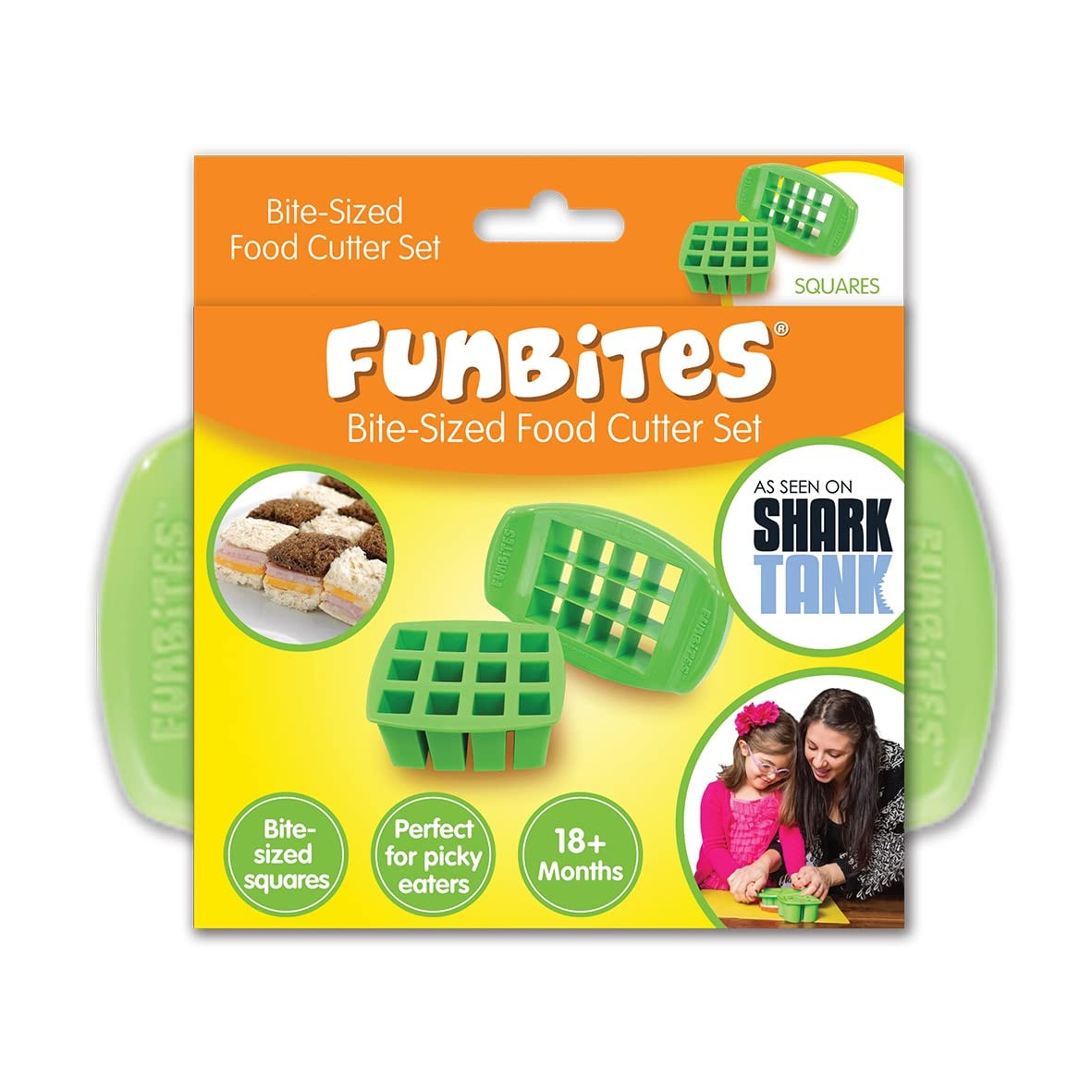Food Cutter for Kids, Green Squares | Amazon (US)