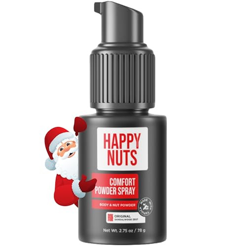 Happy Nuts Comfort Powder Spray: Anti Chafing & Mens Deodorant, Aluminum-Free, Sweat and Odor Con... | Amazon (US)