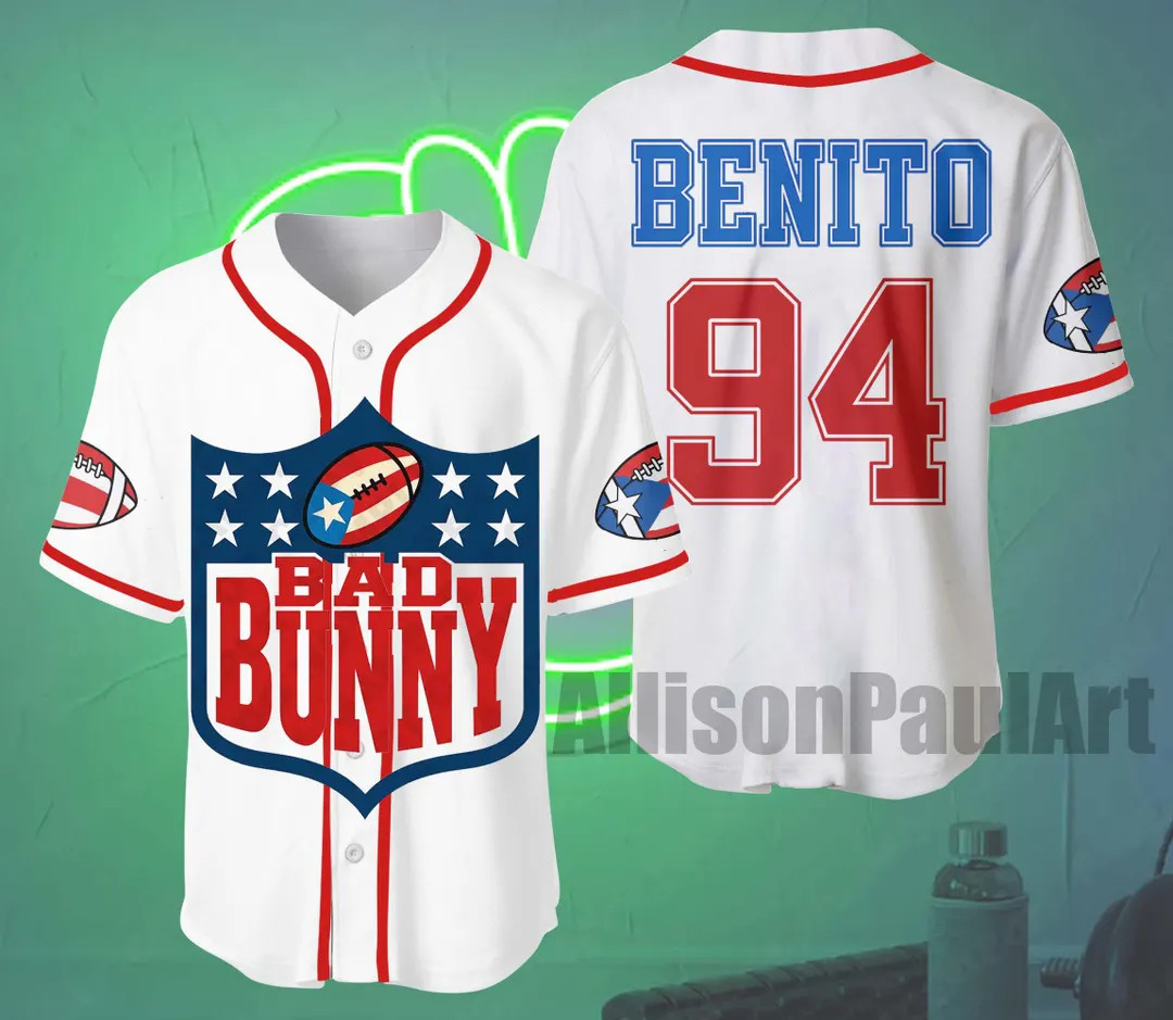Custom Benito Bowl Baseball Jersey,puerto Rico Boricua Debi Tirar Mas Fotos Inspired,94 Baseball ... | Etsy (US)