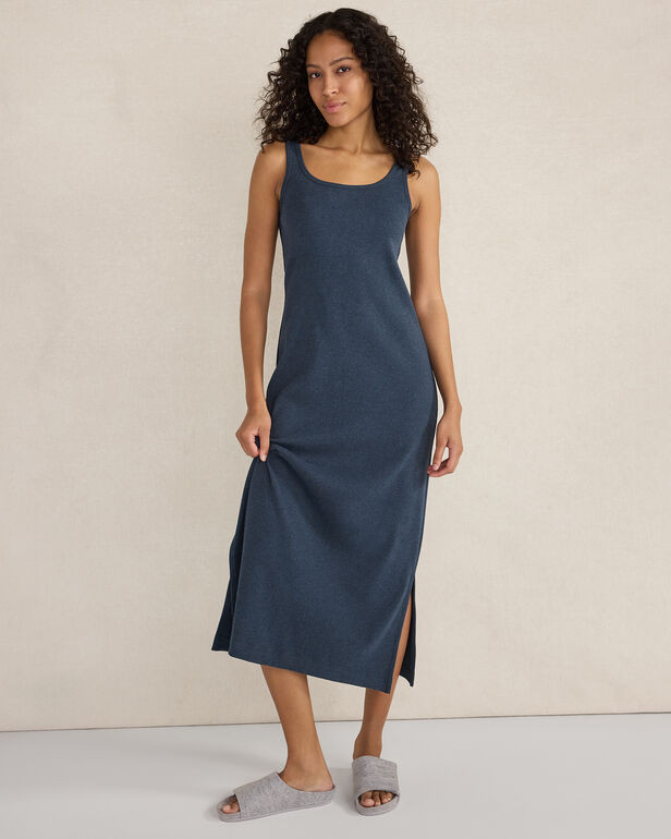 Organic Cotton Rib Knit Midi Dress | Haven Well Within