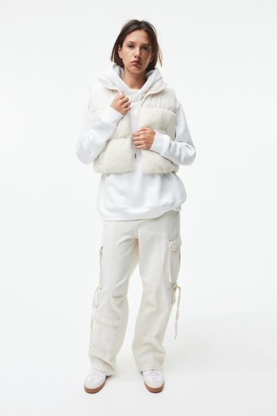 Puffer Vest - Cream - Ladies | H&M US | H&M (US + CA)