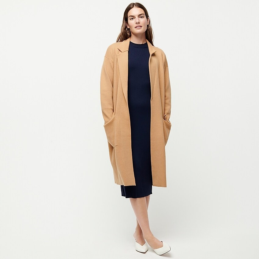 Ella open-front long sweater-blazer | J. Crew US