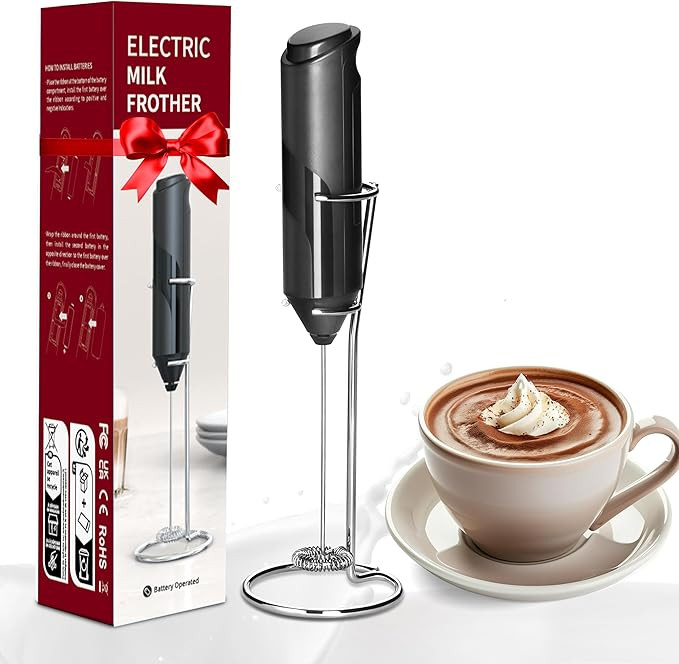 HealSmart Kitchen Milk Frother Handheld with Stand for Coffee, Electric Foamer Maker for Lattes, ... | Amazon (US)