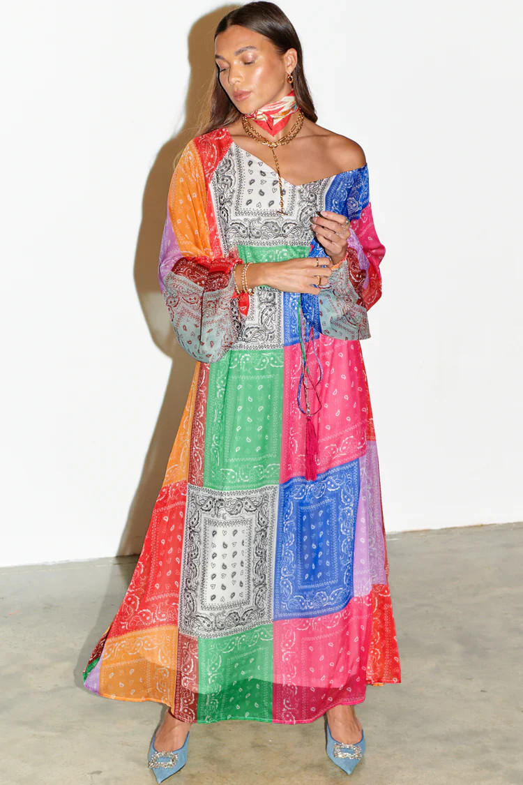 MULTI BANDANA RIRI DRESS | HARRINGTONS