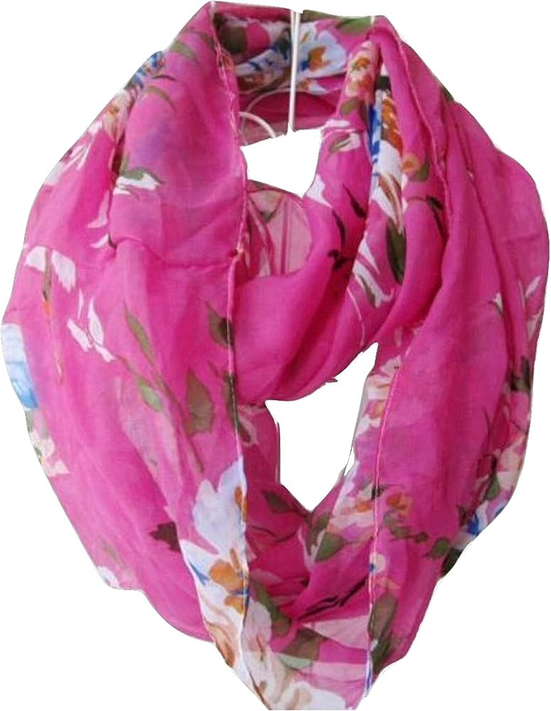 Tapp Collections™ Premium Soft Multicolor Sheer Infinity Scarf | Amazon (US)
