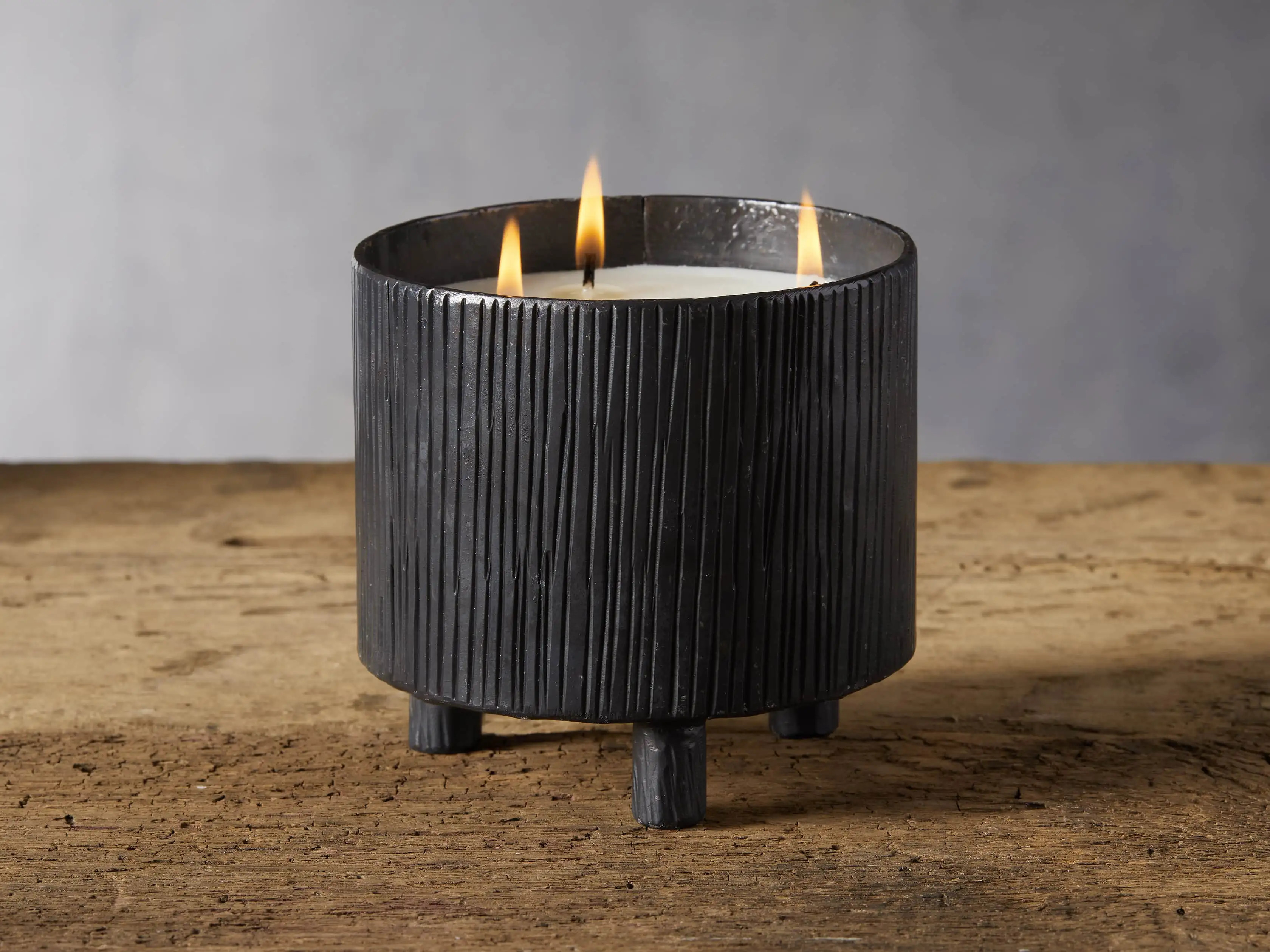 Tobacco Bark Forge Candle, Arhaus Halloween Decor, Fall Candle, Black Halloween Candle | Arhaus