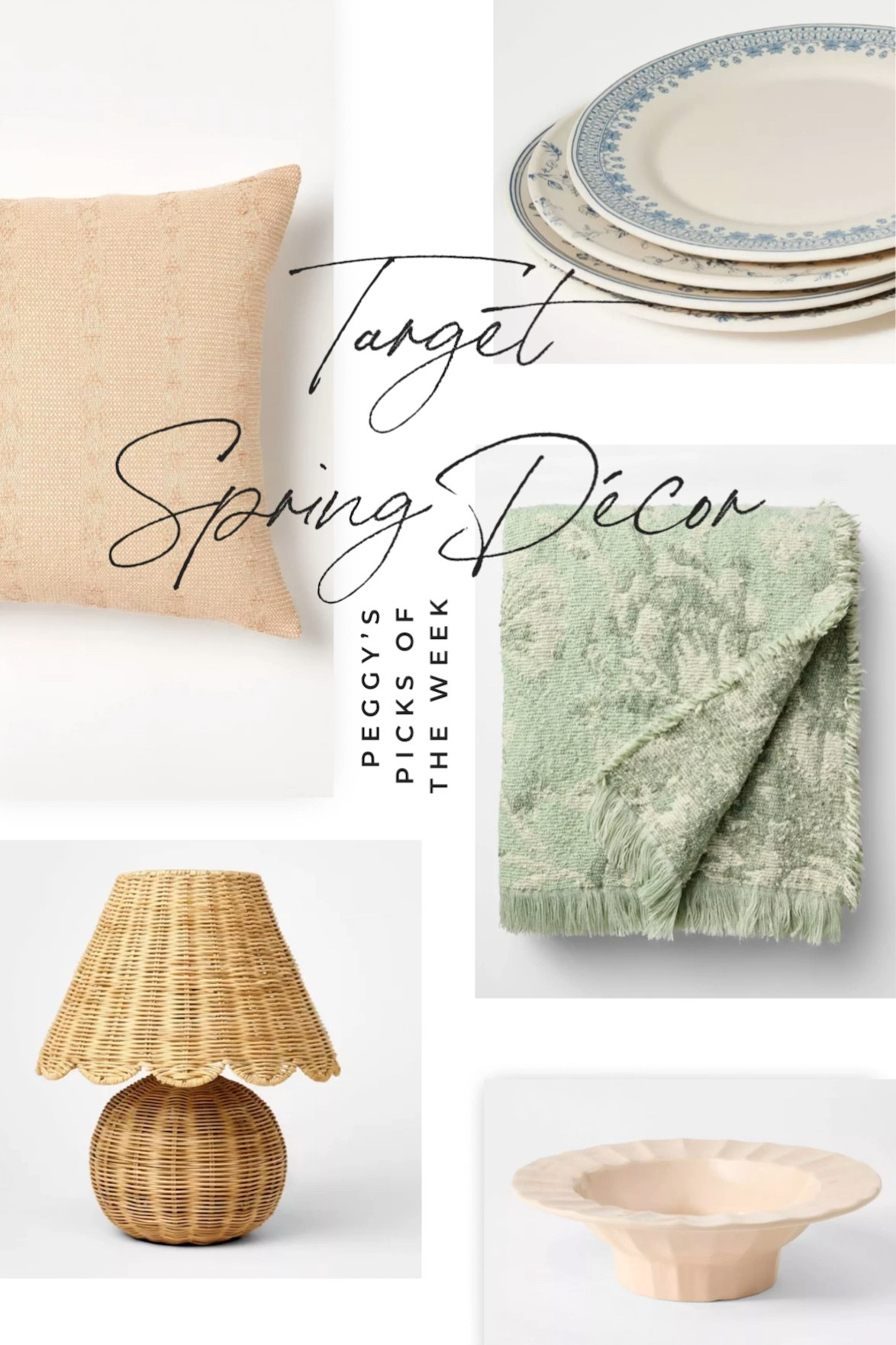 Spring is *almost* in the air, and this week’s Peggy’s Picks of the Week is about embracing the can’t-come-too-soon season with Easter Table Decor and timeless Spring Decorating ideas.

We’re officially getting ready for Spring with delicate floral artwork and textured accents that bring the beauty of spring into your home. Whether you’re looking for an update to your Easter Table Decor, refreshing your home with subtle Spring Decorating touches, or looking for easy ways to transition your decor, these picks will help you create a fresh, inviting, and stylish space.

🌿 Designer Tip: To create a subtle yet beautiful spring refresh, layer in woven textures, muted greens, and organic florals for a sophisticated take on seasonal decorating. Opt for faux or fresh flowers in neutral vases, mix soft pastels with warm neutrals, and use vintage-inspired elements for a timeless look.

#LTKSpringSale #LTKSeasonal #LTKHome
