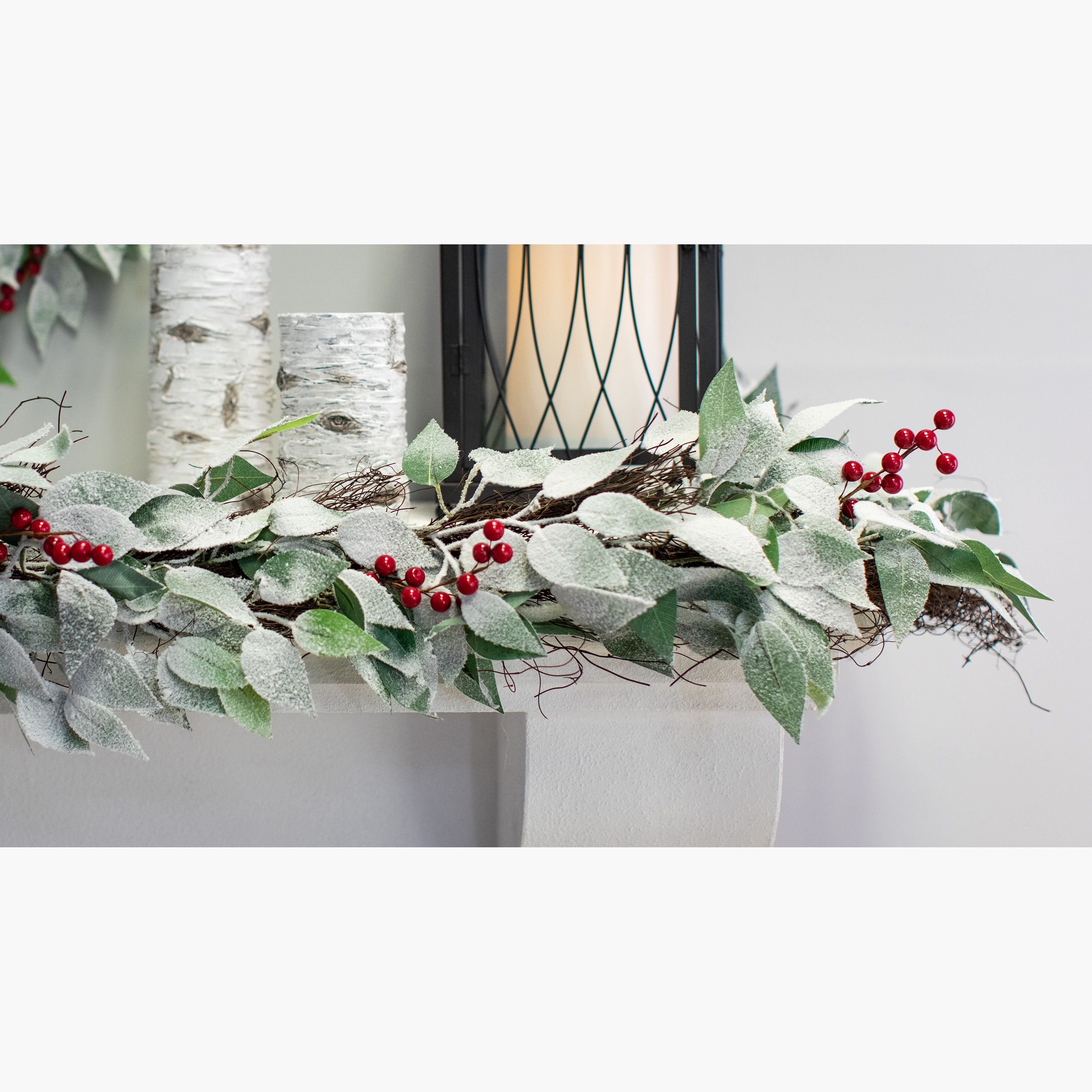 Belham Living Multicolor Sierra Berry Christmas Garland, 9 ft | Walmart (US)