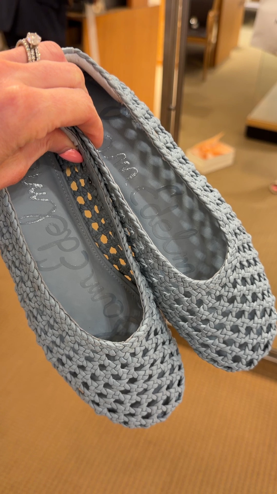 Love these woven flats that come in multiple colors! @Dillards Inc.