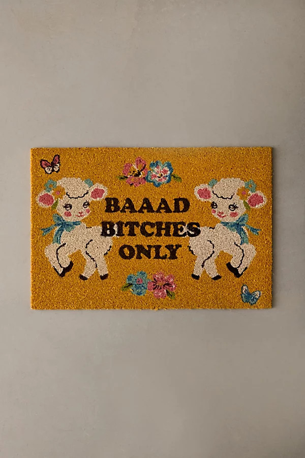 BAAAD Babes Only Coir Doormat in BAAAD B****** at Urban Outfitters | Urban Outfitters (US and RoW)