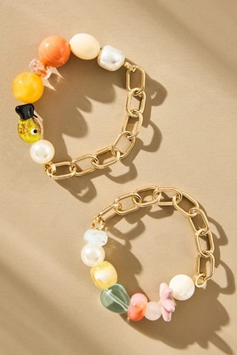 Beaded Camp Bracelets, Set of 2 | Anthropologie (US)