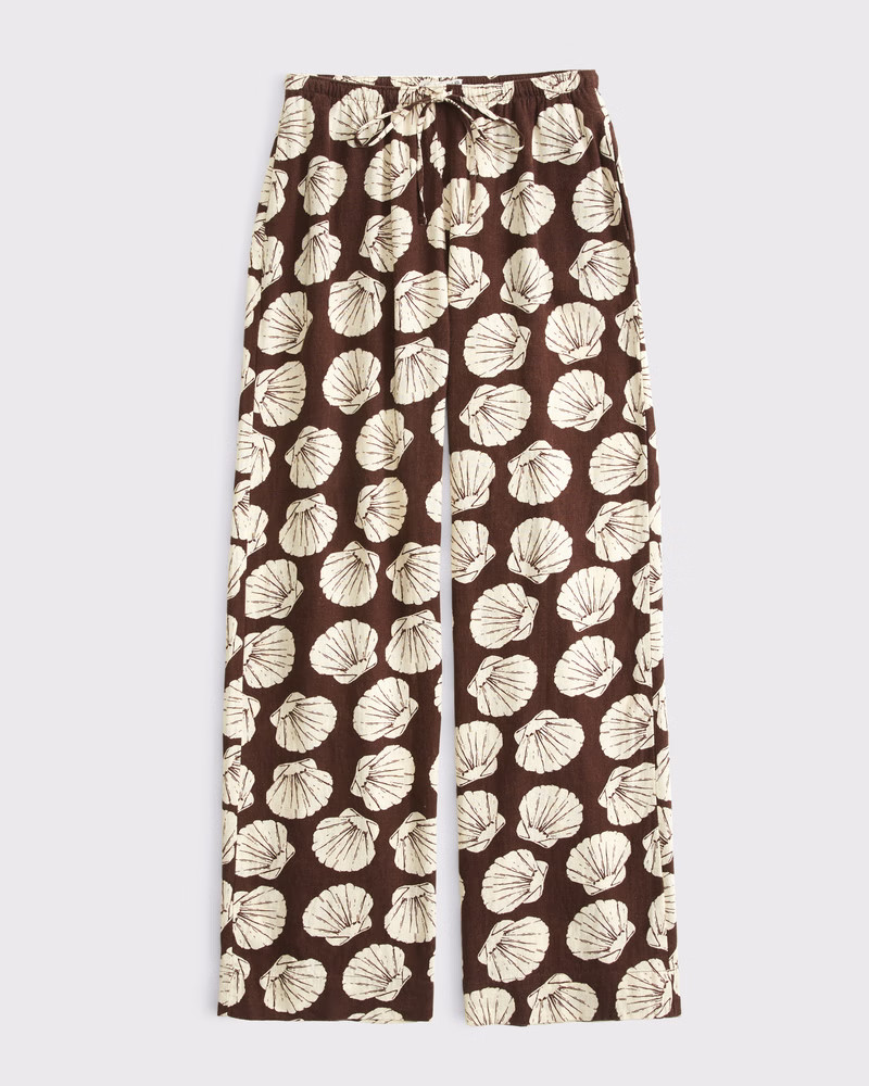 Women's Linen-Blend Pull-On Pant | Women's Bottoms | Abercrombie.com | Abercrombie & Fitch (US)