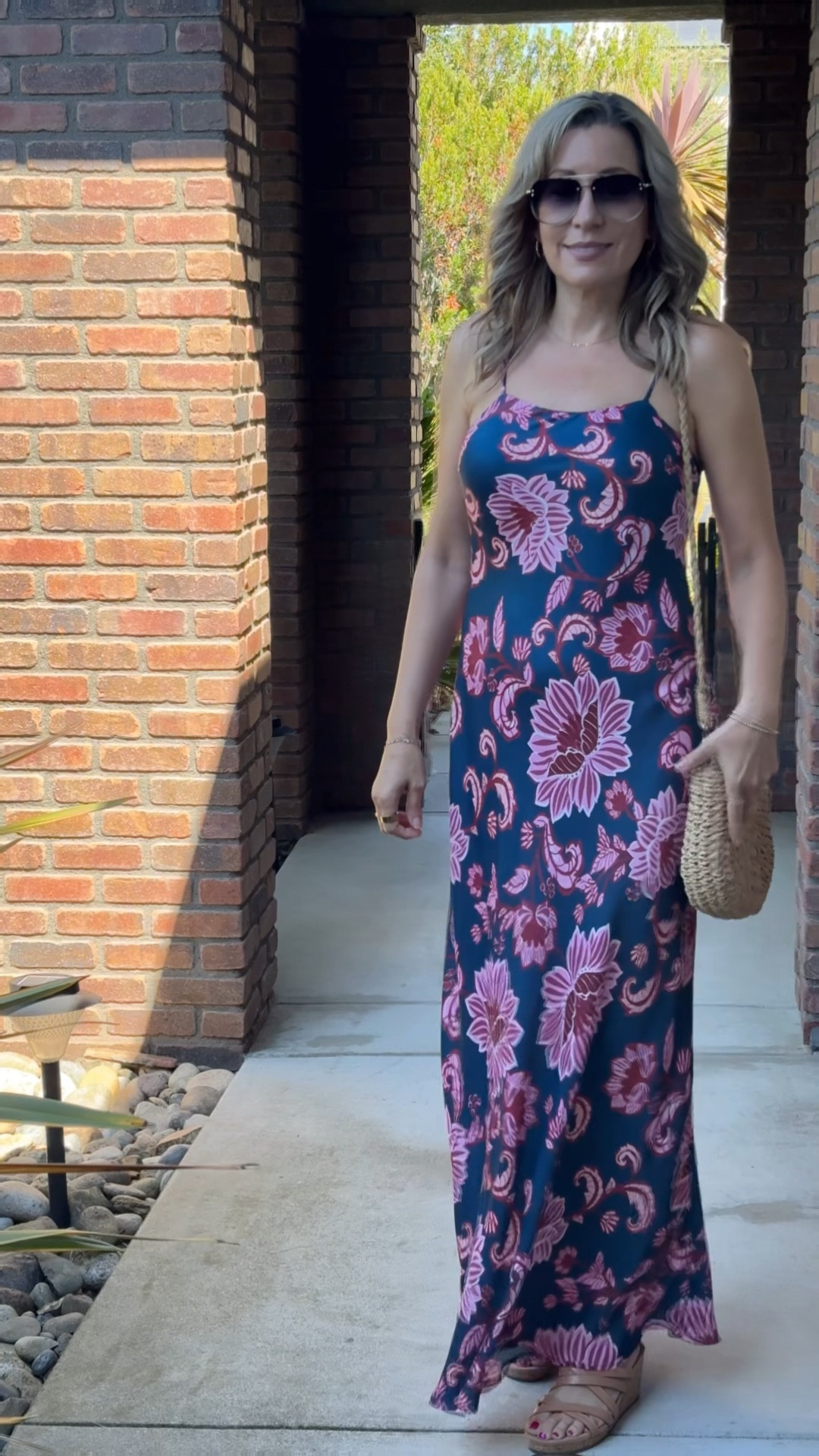 A showstopper that feels as good as it looks ✨ This 100% viscose slip dress by Farm Rio has the most flattering cut, isn’t see-through, and hits the perfect length. The bold floral print brings summer energy, while the easy slip silhouette makes it a dream to wear. I styled it with neutral accessories to let the dress shine. You’ll be reaching for this on repeat!

📍Where to wear: date night, summer party, vacation dinner, winery weekend

ootd, fashionover30, fashionover40, fashionover50, casualoutfits, stylishandgrateful, stylish&grateful, modestoutfits, classy casual, nordstromanniversarysale, nsale2025, farmrio, summerdress, vacationstyle, floralmaxi, breathablefabrics, capsulewardrobe, effortlessstyle, sunnydaylook

#LTKOver40 #LTKSeasonal #LTKSaleAlert