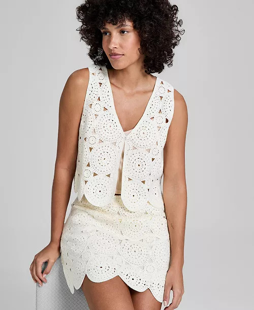 And Now This Women's V-Neck Single-Button Vest, Macy's Exclusive  - Macy's | Macy's