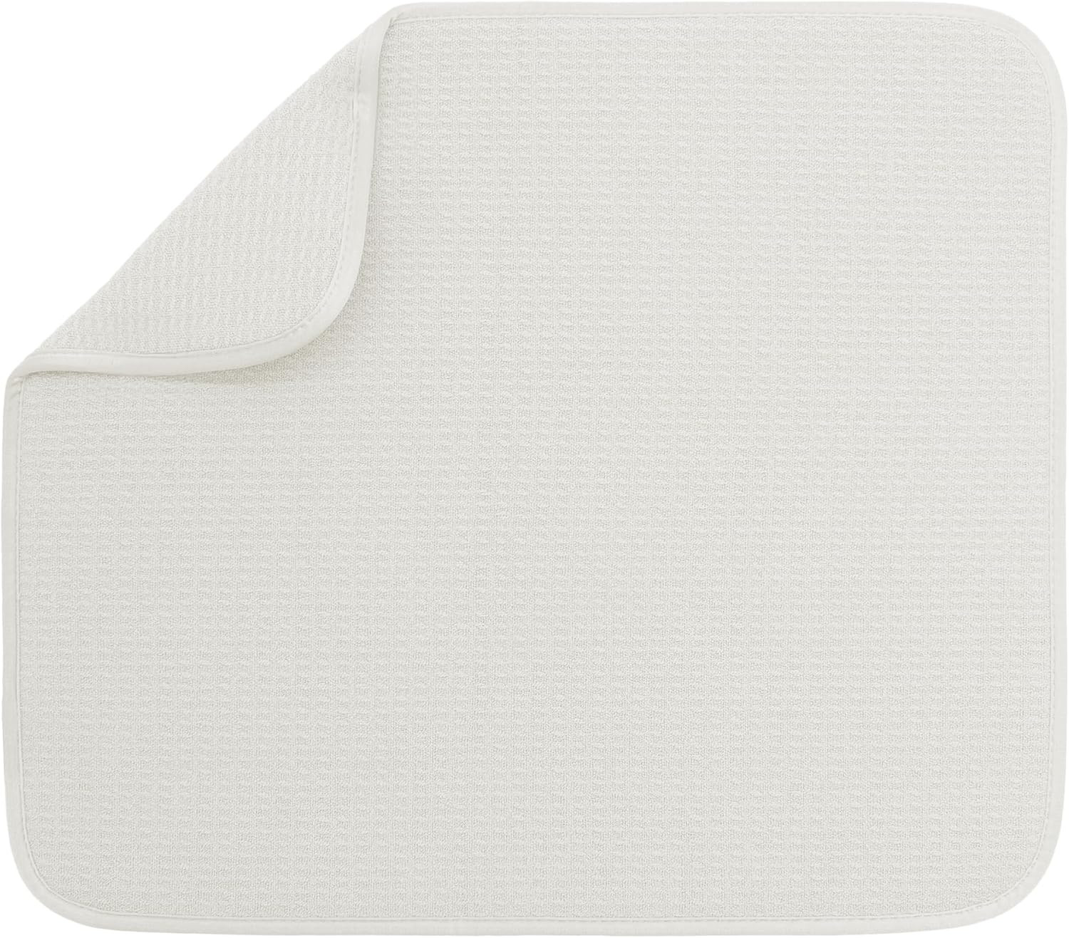 S&T INC. Dish Drying Mat for Kitchen, Absorbent, Reversible Microfiber Dish Mat, 16 Inch x 18 Inch, Cream | Amazon (US)