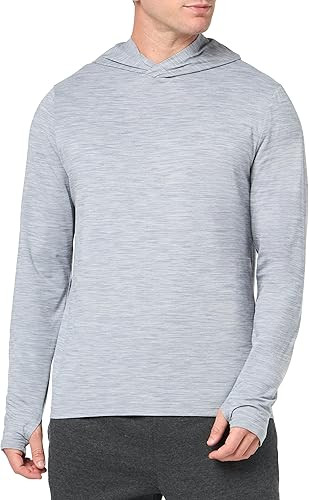 Amazon Essentials Men's Long Sleeve Quick Dry Performance Tech Hooded Workout T-Shirt | Amazon (US)