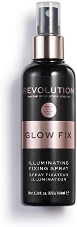 Makeup Revolution Setting Spray, Glow Fix Illuminating Fixing Spray, Gives A Dewy Finish, Vegan & Cr | Amazon (US)